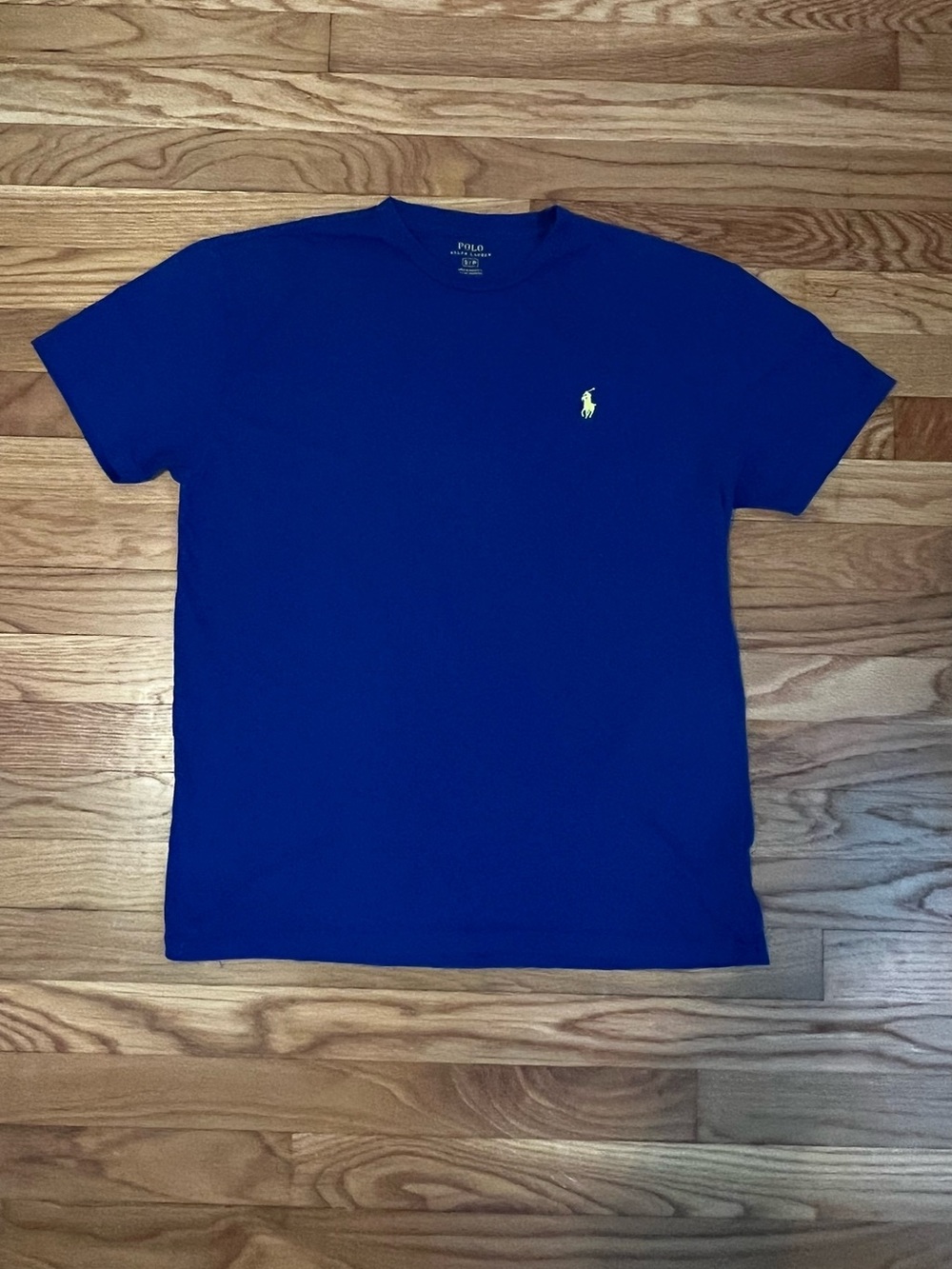 Polo by Ralph Lauren Short Sleeve Crew Tee - Royal Blue with Yellow Logo